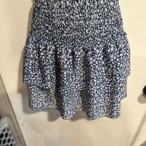4/$16 Emery Rose Floral Blue Skirt